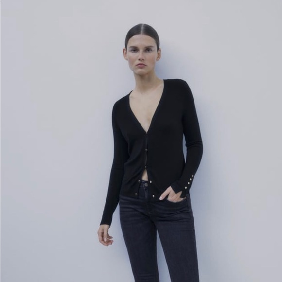 Zara knit cardigan with buttons - Picture 2 of 5